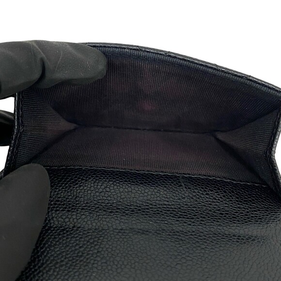 CHANEL Black Caviar Leather Logo Wallet - Picture 10 of 10